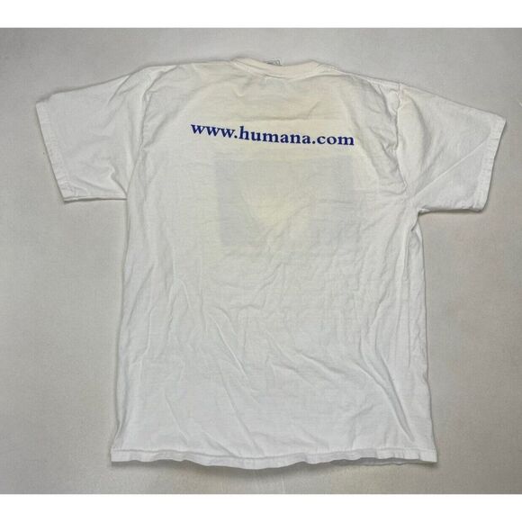 VINTAGE Humana Virtual Tour 2002 Graphic T-shirt Men Large White Short Sleeve - Picture 4 of 7